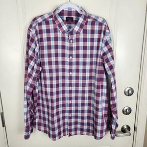 UNTUCKit Men's Shirt Long Sleeve Plaid Cotton Size 2XL XXL